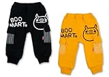 (ブーマート)BooMart 【BooMart】 ブーマート BOOプリント カーゴパンツ ポッケ付 80cm/90cm/95cm 80 ブラック