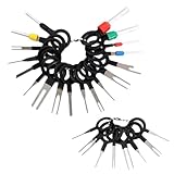 DEVENTORZ コネクターピン抜き ハーネス端子取出器 26種類 工具セット 修理取り外しツール 車のピン抜き取り カーターミナル 取り外しキー ツール配線 自動車端子 端子ピン抜き器 コネクター外し工具（26種類）