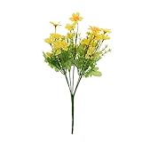 SUND　造花　コスモス　DIY　手作り　インテリア　雑貨　シルクフラワー　可愛いカラバリ 高品質　造花　枯れない　結婚式　誕生日　発表会　入学式　卒業式　適用　選べる4色　イエロー