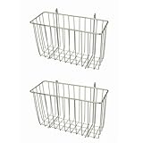 スチールラック用 バスケット(中) 2個セット KS-3018MB 300x120x180mm