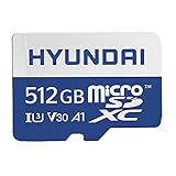 HYUNDAI microSDXC UHS-1 メモリーカード アダプター付き 95MB/s (U3) 4Kビデオ ウルトラHD A1 V30 (SDC512GU3) 512GB
