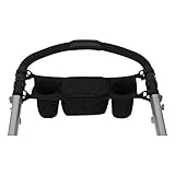 サクララ（Sakulala) ベビーカー用バッグ 収納　ドリンク ホルダー スマホ 財布 ベットボトル 哺乳瓶 おもちゃ