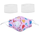 ROSENICE 口マスク 呼吸弁付き抗汚染通気性フェイスマスク（ピンク）