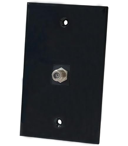 Leviton 80718-W Telefon-/Kabel-Wandabschlussdose, 1-fach, Weiß | Standardgröße, Nylon