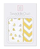 スワドルデザインズ おくるみ デュオ リトルチッキー&シェブロン イエロー 2枚セット SD-470Y 【日本正規品】