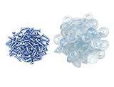 Tovot 60個ノンスリップゴム家具床椅子脚パッド18 mm x 10 mm with Screw