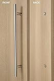 モダン& Contemporary片側/片面/ push-pull stainless-steelドアハンドル – Brushed Satin Finishまたはポリッシュクローム仕上げ 24 inc