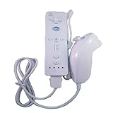 AZONEPROFESSIONAL¨ Remote and Nunchuck Controller for Nintendo Wii (White) (2 pack) [並行輸入品]