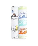 aden + anais(エイデンアンドアネイ) 【日本正規品】 モスリンコットン おくるみ 2枚セット ディズニー 2-pack swaddles winnie the pooh 0-3か月 DISN150J