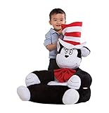 Trend Lab Dr. Seuss The Cat in the Hat Children's Plush Character Chair, White [並行輸入品]