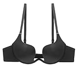 Aivtalk ブラ ドレス用 黒 c75 盛れる 谷間 ドレス用ブラジャー黒 ウェディングドレス 礼服 バックレス ストラップ取り替える