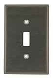 Leviton ssj1 – 40 1-gangトグルスイッチ、壁材、Midwayサイズ、ステンレススチール