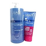 Uriage Baby Pack 1ere Eau No-rinse Cleansing Water 1000ml + Cleansing Protecting Oil 200ml [並行輸入品]