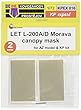 KPモデル 1/72 Let L-200A/D モラヴァ 塗装マスクシール 2セット入り KPモデル用 プラモデル用マスキングシール KPMEX016