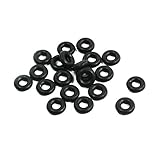 uxcell Oリング　ラバー　オイルシール　ワッシャー　ブラック　5mm外径　2mm内径　1.5mm厚さ　20個