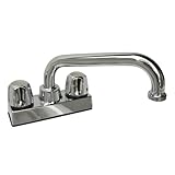 LASCO 07 – 1510ランドリー浴槽蛇口メタル2つのハンドル、クローム仕上げ