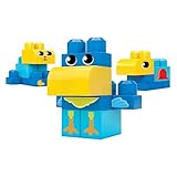 Mega Bloks First Builders 8 Piece Set Blue Blocks