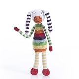 Pebble: Bunny Rattle - Rainbow-Multi [並行輸入品]