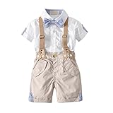赤ちゃんフォーマル 英国スーツ　サスペンダー　蝶ネクタイ4点セット　 ジェントルマン 　男児　ベビー服　 発表会 結婚式 七五三 (90サイズ)