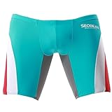 [セビン] SEOBEAN 水着 ボクサー海水パンツ メンズ (L, ライトブルー)