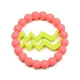 Chewbeads Baby Zodies Teether - Aquarius (Jan. 20 - Feb. 18) - Pink by Chewbeads