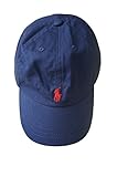 (ポロ ラルフローレン)POLO Ralph Lauren キャップ キッズ(子供用) CAP ハット PONY ポニー マーク ワンポイント ネイビー×レッド 4-7 [並行輸入品]