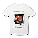 星 ２～６歳子供 男女兼用 半袖 ティー Tシャツ 映画 アメリカ フィルム 有名 White 5-6 Toddler