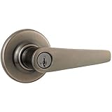クイックセット405dl-sデルタKeyedエントリドアLeverset with SmartKey、アンティークニッケル