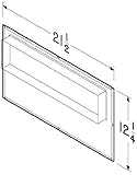 Broan 982L In-line Adapter 4-1/2 x 18-1/2 for 400/500/ 700 CFM ceiling mount models by Broan-NuTone