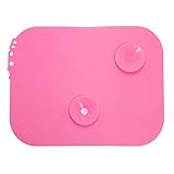 ランチョンマット 食事マット 食器用吸盤 ベビー 赤ちゃん シリコン 子供用　吸盤付 落下 食べこぼし 防止 吸盤 滑り止め はっ水 丸洗い可 テーブルマット ランチョンマット かわいい S&E (ピ