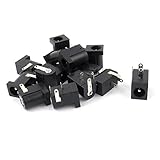 uxcell　DCソケット　DC電源ジャックソケット　バレル型　PCBマウントDC-005　15個 2.1mm x 5.5mm