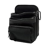 WORKMASTER ワークマスター 腰袋二段 チャック式収納袋 ブラック WL-12B