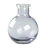 High Quality Transparent Glass Vases, 3.5-Inch, Smoke, 5-Pack