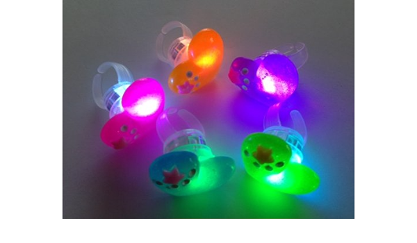 光る ハート 指輪 フラッシュリング 光るおもちゃ 5色２５個入 Led お祭り パーティー おもちゃ 指輪 ランプ ライト おもちゃ Amazon