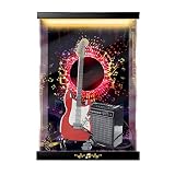 レゴ LEGO アイデア IDEAS 21329 フェンダー ストラトキャスター Fender ギター 専用 アクリルケース LED 照明 コレクション ショーケース (上下＋背景照明)