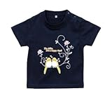 BabyChips おかめいんこ(名入れ半袖ベビーTシャツ) 140 ネイビー