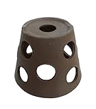 水中ハウス フィッシュランド 陶器 アクアリウム ビオトープ こげ茶 5号 常滑焼