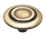 Hardware House 64-2439 Scroll Style Cabinet Knob Antique Brass [並行輸入品]