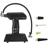 無線多機能充填ポンプ 電動エアコンプレッサー　小型コンパクト空気入れ 　空気圧調整可能　カーアダプター(12V車用) 収納バッグ付き　タイヤ等(自動車?自転車?バイク) 用　ボール用　ビニール製品(浮