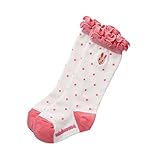 [ミキハウス] MIKIHOUSE ゴム口フリル ドット柄うさこハイソックス （11cm-19cm） 13-9702-976 ピンク 11-13cm