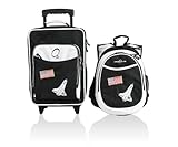 Obersee Kids Luggage and Backpack Set with Integrated Cooler, Space by Obersee