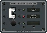 青い海 - システムズ8029 Acのメイン+1ポジションブレーカーパネル（ホワイトスイッチ）