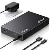 ORICO USB-C 3.5インチ HDDケース USB3.1 ハードディスクケース SATA3.0 外付け ケース 20TBまで 2.5 / 3.5 両方対応 USB3.0 5Gbps伝送 UASP高速 ツール不要 ブラック 3588C3-BK