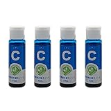 キャノン用 CANON用 詰め替えインク 互換インク BC-310/311 BC-340/341 BC-345/346 BC-360/361 BC-365/BC-366 シアン4本各30ml 器具付 （インク充填用注射器/注射器用ノズル/作業用手袋/ドリル/注入口シール）個包装