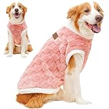 犬服 猫服 可愛い ペット犬の服 ふわふわ Tシャツ 秋冬 保温 防寒犬 着る毛布 ベスト 袖なし サンゴフリース ドッグウェア 小型犬 中型犬 大型犬 ラブラドール 柴犬 服 チワワ服 変身服 コスプレ お散歩 出かけ服 (ピンク, 4XL)