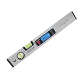 Fenteer 測定工具　360度液晶表示　角度　ファインダー　デジタル　レベル　電子傾斜計　ステンレススチール