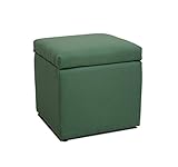 大川家具 関家具 収納庫付スツール グリーン色 189417