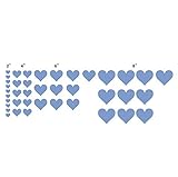 n. Sunforest 40ライトブルーLove Heartsビニール壁デカール取り外し可能なDIY飾りステッカー赤ちゃん保育園壁アート壁画