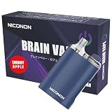 NICONON BRAIN VAPE ベイプ 電子タバコ シーシャ フレーバー 使用可能 使い捨て 持ち運び vape 約8000回使用可能 カフェイン、ブレインベリー配合 ゲーミング電子タバコ ニコチンレス (エナジーアップル風味)