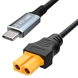 Laisomeke USB C - XT60充電ケーブル 1.65フィート Type C - XT60メスアダプター PD 140W 最大充電ケーブル ドローン、ソーラーバッテリーなど用 Tool-kitrc M7 M6 M6D M8S 充電器(0.5m/1.65F)